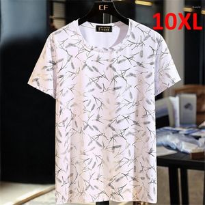 Herren T-Shirts 9XL 10XL Plus Size T-Shirt Männer Sommerhemd Coole atmungsaktive Mode Kurzarm T-Shirt Weizendruck Tops T-Shirts Männlich Big