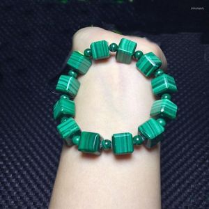 Strand Natural Malachite Cube Sugar Oramente Armband