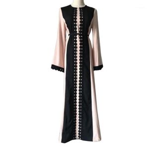 Muçulmana Moda Robe Renda Longa Estampa Feminina Roupas Femininas Árabes Senhoras Malásia Abayas Robes Muçulmanos13114