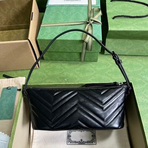 Bolsa de ombro para mulheres Bolsa de designer espelho de qualidade rosa bege couro chevron com hardware de latão com acabamento em cerâmica