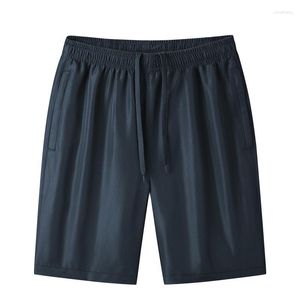 Pantaloncini da uomo 2023 Summer Ice Thin Quick Drying Wear Loose 100KG Pantaloni a 5 punti e sport per il tempo libero Pantaloni a 4 punti