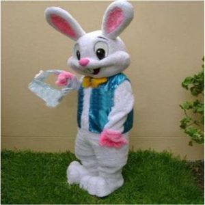 Wielkanocny króliczka Mascot Costume Bugs Rabbit Hare Fancy Dress Ubranie Animowane postacie z części i świątecznych uroczystości3128