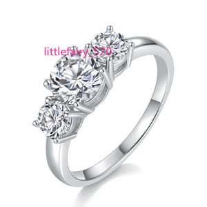 Band Rings Luxury Custom S925 Silver Ring Gold-Plated Laboratory Diamond Custom Moissanite Engagement Wedding Ring for Men and Women