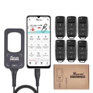 Xhorse VVDI BEE Key Tool Lite com 6Pcs XKB501EN botão remoto Inglês Ver