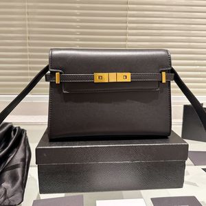 Bolsa feminina MANHATTAN designers de couro liso Bolsa carteiro com alça ajustável Bolsa de transporte