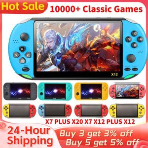 Jogadores de jogos portáteis X7 PLUS X20 X7 X12 PLUS X12 Handheld Game Console 7Inch HD Screen Handheld Portable Video Player Built-in Classic Free Games 230715