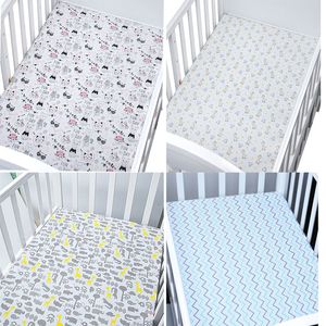 Sängskenor Crib Sheets passar för spädbarn och småbarn i sängkläder Set Muslinlife Cotton Madrass Protector Baby Sheet Storlek 230715