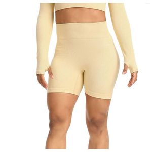 Aktiv shorts kvinnors fitness yoga hög midja mjuk spandex riddans jumpsuit träning pack tights