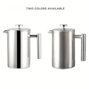 1 Pack Stainless Steel French Press Coffee Pot, Coffee Accessories-1000ML