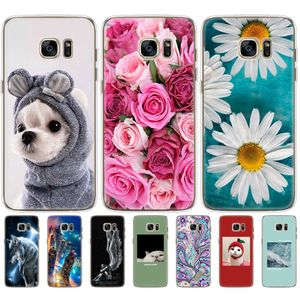 Корпус для Samsung Galaxy S6 S7 Силиконовая телефонная крышка Egde Clear Shell Bumper Coque Protective