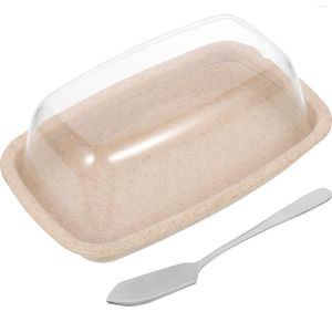 Conjuntos de louça Sobremesa Suporte de armazenamento de manteiga Recipiente de pão Recipiente com tampa Bandeja de prato de preservação Arco