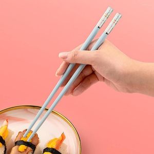 Chopsticks 5 Pairs Reusable Plastic Dishwasher-Safe Non-Slip Chinese Japanese Chopstick Gift Set