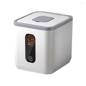 Storage Bottles Contain Moisture-Proof Nano Insect-Proof Sealed Pet Food Container Rice Grain Box White Grey