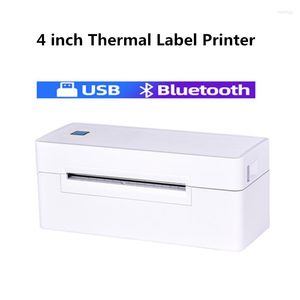 4x6 tum Express WayBill Label Produktstreckkod QR -kod Pris klistermärke USB Bluetooth Thermal Printer 150mm/s