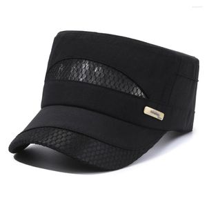 Berets Sommer Flache Top Caps Schnell Trocknend Armee Hut Frauen Männer Militär Kappe Im Freien Atmungsaktive Hip Hop Baseball Hüte Casquette militär