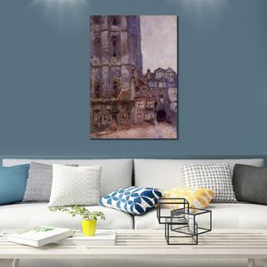 The Cour D Albane Grey Weather Claude Monet Painting Impressionist Art Hand-painted Canvas Wall Decor High Quality