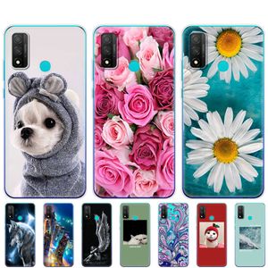 Dla Huawei P Smart 2020 Case Silicon Soft TPU tylna okładka telefonu na PSMART POT-LX1A 6.21 