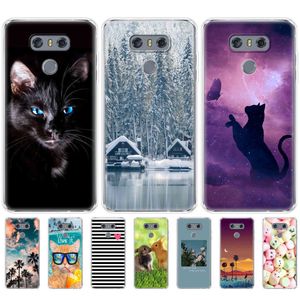 Силиконовый мягкий корпус TPU для корпуса LG G6 Back Cover для G 6 5,7 -дюймового телефона обратной крышки прозрачная прозрачная полная 360 Shock -Resection