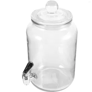 Mugs Glass Juice Bottle Can Jar Drink Container Cocktail Dispenser Water Home Sealed