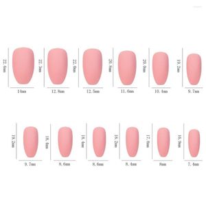 Falska naglar ofarliga 576 st/lådor Delikat fyrkantigt lim på olika stilar konstgjorda avtagbara skönhetsmaterial