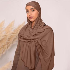 Ethnic Clothing 75 175cm Muslim Cotton Hijab Shawls Scarf Women Solid Color Head Wraps Hijabs Scarves Ladies Foulard Femme Veil