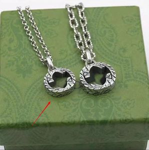 Collana di gioielli designer di alta qualità cravatta 925 MENS SILVER DOMENS CHIAVE TIGLIE TIGRITÀ CON IL RIPPOGNO DI LETTERILI REGALO DI FAGLIE 3627