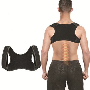 Back Massager Invisible Posture Corrector Trainer Justerbar axelstång Straight Holder ClaVicle Support för män Kvinnor Vuxen Barn 230715