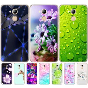 For Huawei Honor 6C Pro 5.2 "soft TPU Phone Back Cover Silicone Protective For / V9 PLAY Full 360 Shockproof