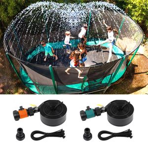 Trampolines Trampoline Sprinkler For Kids Outdoor Water Sprinkler Accessories For Garden Children's Water Entertainment Summer Game 230715