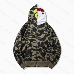 Designer Felpa con cappuccio Camouflage per uomo donna Sportwear Cappotto Jogger Tuta Pullover Felpa in pile Girocollo Uccello Drake Felpe con cappuccio nere Giacche con zip da uomo