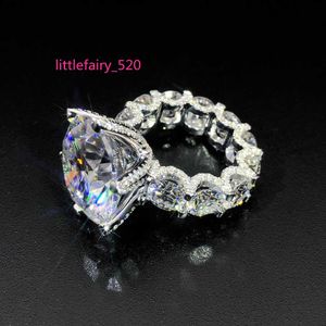 Band Rings Factory Custom Fine Real S925 Silver 9k 10k 14k 18k Solid Gold Halo Ring Moissanite Lab Grown Diamond Wedding Ring for Men Women