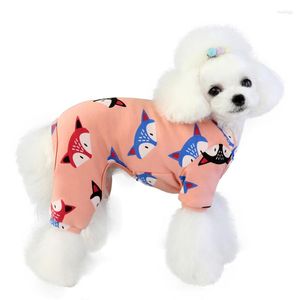 犬のアパレルパジャマジャンプスーツ秋の冬服の子犬の衣装小さなコスチュームパンツスリープウェアオールオール