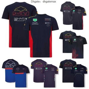 F1 Redbulls Racing Suit T-shirt Formel 1 Team T-shirts snabb torr kortärmad sommarmän kvinnor runda nacke bilfans Jersey Custom