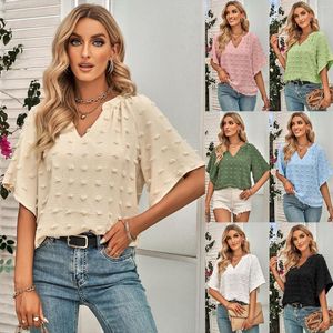 Kadın Sweaters Avrupa ve Amerikan İlkbahar/Yaz 2023 Amazon Dış Ticaret Günlük Stili V-Neck