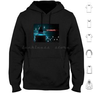 Men's Hoodies Cybersecurity Concept Hacker Using Computer Hoodie Cotton Long Sleeve Infosec Security Cyber Iot Internet Of Things Devops