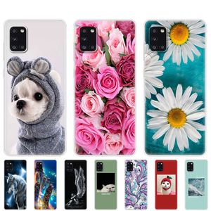 Capa de silicone para Samsung Galaxy A31 Soft TPU traseira capa de telefone A 31 SM-A315F Capa 6,4