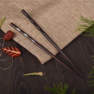 Chopsticks Wooden Pointed Carbonized Hand-sliced Natural Household Environmental Protection Tableware