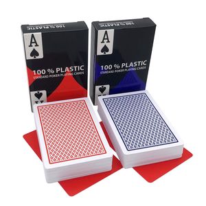 Attività di giochi all'aperto 2 pezzi / lotto Plastica impermeabile di grado superiore Giocare a poker Confezione di carte da gioco Collezione di carte magiche Collezione di regali Tavolo da gioco per famiglie Gioco da tavolo 230715