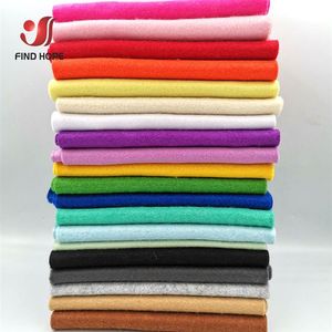 7 Rolls 20 90cm Soft Felt Fabric Non-woven Felt Fabric Sheet DIY Sewing Dolls Crafts Material 1 4mm Thick189H