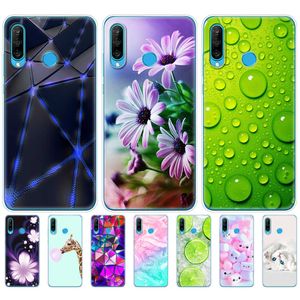 For Honor 20 Lite Telefone Case on Huawei Back Cover Depki ETUI COQUE Silikon TPU Soft Protection Rosyjska wersja