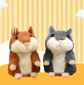 Wholesale 18cm simulation squirrel electric plush toy intelligent recording can talk interactive hamster doll