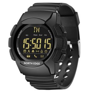 North Edge AK Men's Waterproof 100m Military Clock 33 månaders Standby Time Smart klocka Pedometer Alarmklocka Fjärrkamera