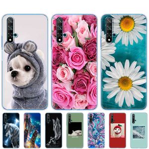 Silicon Case For Huawei Nova 5T Soft TPU Back Phone Cover Nova5T 5 T YAL-L21 6.26'' Fundas Full Protection Coque Bumper