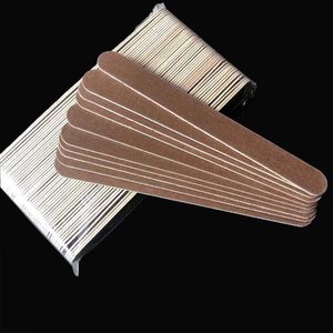 Nail Files Natural nail file wood nail file wooden emery board manicure tool 50 pcs/lot 230715