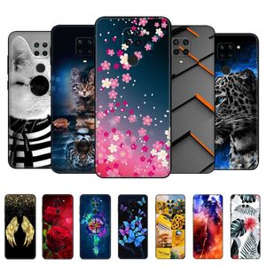 بالنسبة إلى Xiaomi Redmi Note 9S Case على 9 Back Phone Cover Pro Note9s Note9pro حقيبة سيليكون ناعمة سوداء TPU