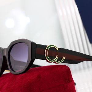 Óculos de sol de grife 2023 para mulher 7256 óculos de moda retângulo grande moldura completa design de letras para homem e mulher 5 opções de alta qualidade