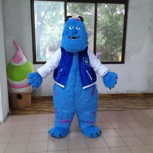 Sully Mascot Costume Lovely Blue Monster Cospaly Cartoon Animal Character Adult Halloween Party Costume Carnival Costume221y