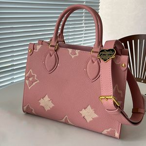 2023 Дизайнерская сумка женщин Сумки сумки с тиснением цветочные монограммы Onthego Женская сумочка сумка для плеча женское рюкзак