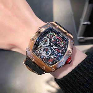 Orologio meccanico da uomo ALluxury Orologio da polso Richa Meccanico di fascia alta Gas trizio Top Ten dei marchi Milles Red Devil Technology Channel