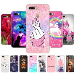 For OPPO A5S Case 6.2" Painted Soft Silicon TPU Back Phone Cover Oppo A 5S OppoA5s CPH1909 Bumper Bag Protective Coque Shell